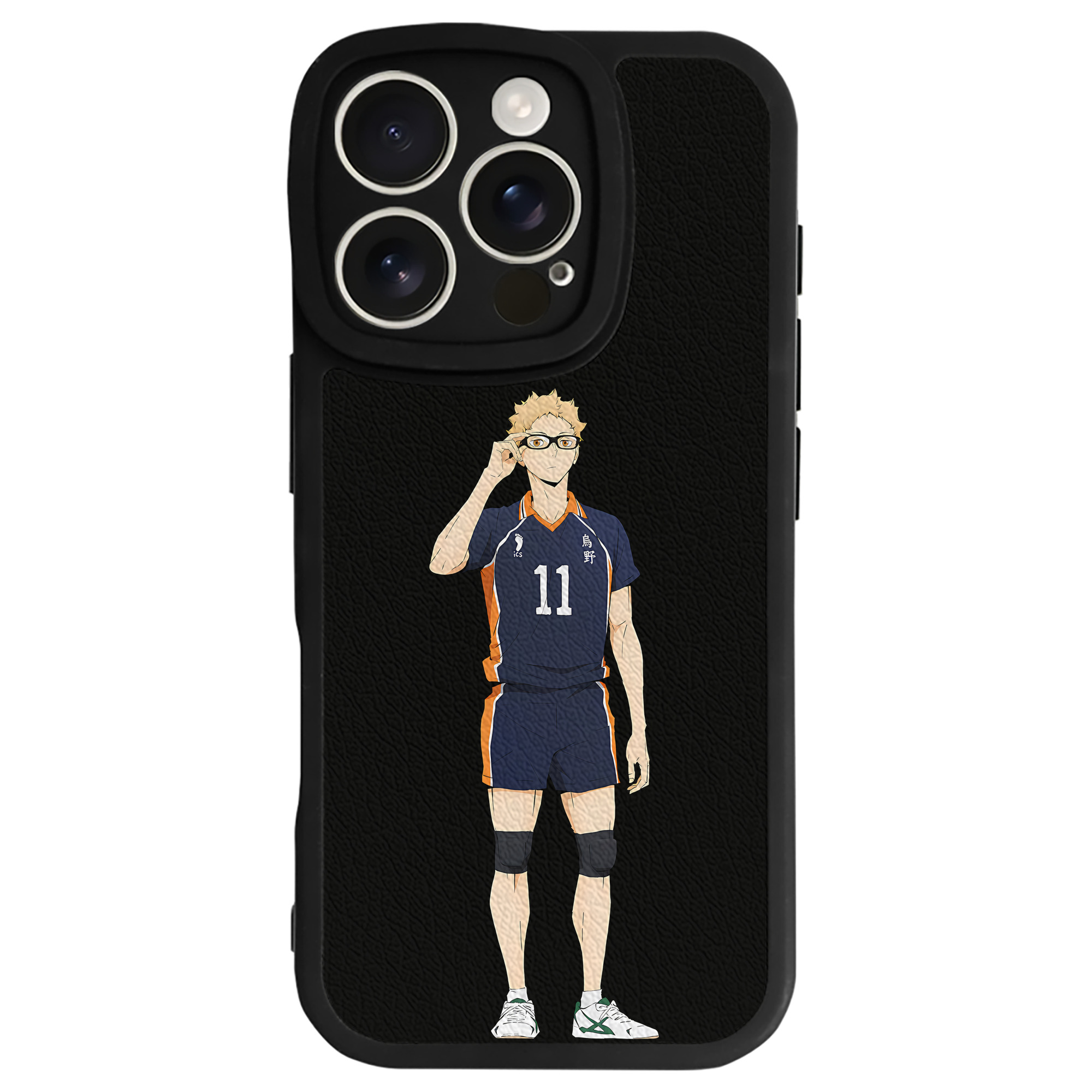 （画像用） ハイキュー!! Haikyu!! 【iPhone 16シリーズ対応】シリコンスマホケース（レザー調） 材質：シリコン